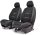Honda Cr-V 2011-Ig Morpheus  Bőr/Szövet Méretezett Üléshuzat -Fekete- 2 Első Ülésre