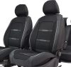 Ford Fiesta Morpheus  Bőr/Szövet Méretezett Üléshuzat -Fekete- 2 Első Ülésre