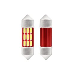   SMD-XM0029 31MM-9SMD Szofita Led Canbus hűtőbordás 12V - polaritás nélkül