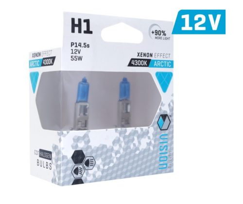 VISION IZZÓK SARKVIDÉKI FEHÉR H1 12V 55W P14,5S U E4 + 90%, 2 DB. CM58810