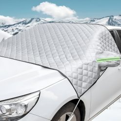   3 Rétegű mágneses szélvédő takaró – Thermo védelem, visszapillantóra is, fényvisszaverő csíkkal, 10db mágnessel