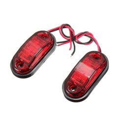   2LED-es Szélességjelző-helyzetjelző - E-jeles - piros - 12-24V