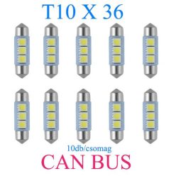 10db/csomag CANBUS 3SMD LED SMD-CD36mm-3SMD Szofita