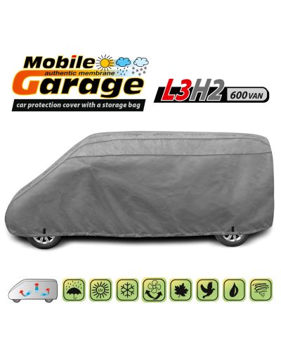 MERCEDES Sprinter (L2H1) Autótakaró Ponyva - Mobil Garage – Kegel L3H2 600van dł (580–605, wys 210/220)