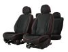 Hyundai Getz Vénusz  Méretezett Üléshuzat Bőr/Szövet -Rózsaszín/Fekete- Komplett Garnitúra