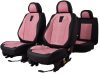 Seat Cordoba Vénusz  Méretezett Üléshuzat Bőr/Szövet -Rózsaszín/Fekete- Komplett Garnitúra