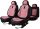 Ford Ranger Vénusz  Méretezett Üléshuzat Bőr/Szövet -Rózsaszín/Fekete- Komplett Garnitúra