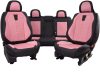 Bmw X3 E83 Vénusz  Méretezett Üléshuzat Bőr/Szövet -Rózsaszín/Fekete- Komplett Garnitúra