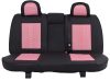 Ford Fusion  Vénusz  Méretezett Üléshuzat Bőr/Szövet -Rózsaszín/Fekete- Komplett Garnitúra