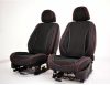 Hyundai I20 Méretezett Üléshuzat -Fortuna Bőr/Szövet -Piros/Fekete- 2 Első Ülésre