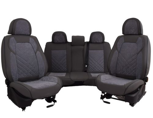 Hyundai Ix20 Triton Méretezett Üléshuzat Bőr/Arcantara -Szürke/Szürke- Komplett Garnitúra