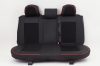 Bmw 3 Sorozat (E36) Sorozat Vesta  Méretezett Üléshuzat Bőr/Szövet -Piros/Fekete- Komplett Garnitúra