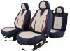 Daewoo Tico Minerva  Méretezett Üléshuzat Bőr/Bőr -Kék/Fehér- Komplett Garnitúra