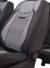 Ford Focus Iii Kombi Juno  Bőr/Szövet Méretezett Üléshuzat -Szürke- Komplett Garnitúra