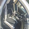 Honda Civic 2014-Ig  Flora Bőr/Szövet Méretezett Üléshuzat -Fehér/Fekete- 2 Első Ülésre