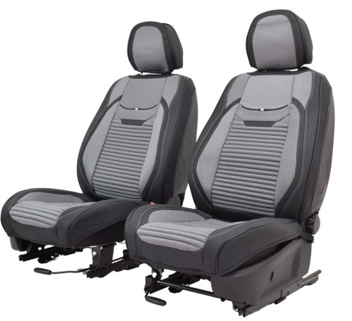Volkswagen  Caddy   Juno  Bőr/Szövet Méretezett Üléshuzat -Szürke- 2 Első Ülésre