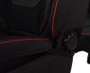 Audi A6 Victoria  Méretezett Üléshuzat Bőr/Szövet -Piros/Fekete- Komplett Garnitúra