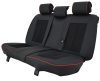 Audi 100 Victoria  Méretezett Üléshuzat Bőr/Szövet -Piros/Fekete- Komplett Garnitúra