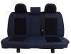 Ford Focus Iii Kombi Nemesis Bőr/Szövet Méretezett Üléshuzat -Kék/Fekete- Komplett Garnitúra