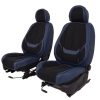 Ford Galaxy  Nemesis Bőr/Szövet Méretezett Üléshuzat -Kék/Fekete- Komplett Garnitúra