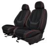 Ford Focus  Méretezett Üléshuzat -Victoria Bőr/Szövet -Piros/Fekete- 2 Első Ülésre
