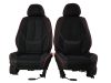 Nissan Micra 2013-Ig Méretezett Üléshuzat -Victoria Bőr/Szövet -Piros/Fekete- 2 Első Ülésre