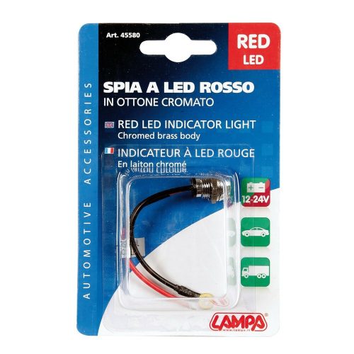 Lampa, LED CSAVAROS PIROS, 12/24V