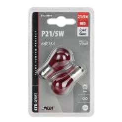 IZZÓ LAMPA 12V 21/5W PIROS 2DB