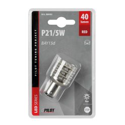 Lampa, BAY15d Led, 21/5W Piros