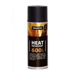 Maston, Festék, Fekete, Matt, Hőálló 600°C-ig, 400ml