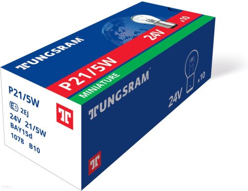 Tungsram, 21/5W, BAY15d, 1078, 24V