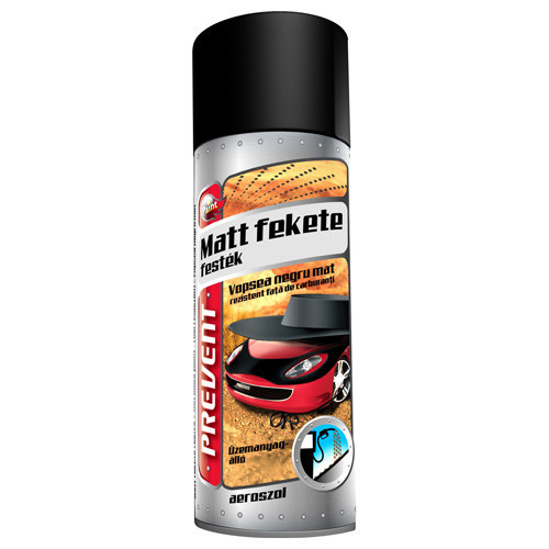 Prevent, Festék, Üzemanyagálló, Fekete, Matt, 400 ml