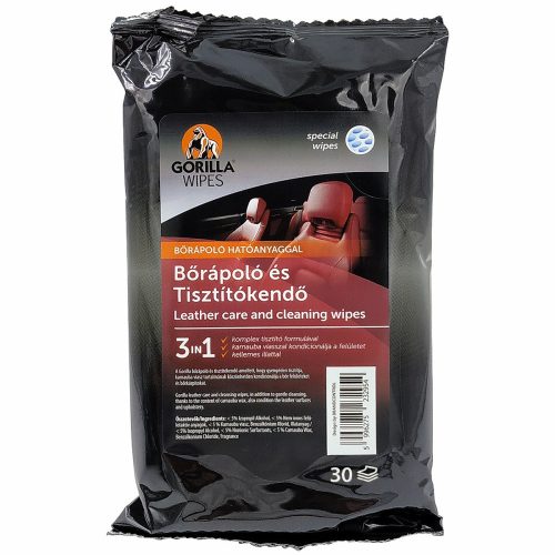 Gorilla Wipes, Bőrápoló és Tisztító, Kendő, 30db