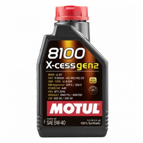 Motul, X-CESS Gen2, 8100 Motorolaj 5W-40, 1L