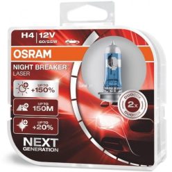   Osram Night Breaker Laser Next Gen. +150% izzó pár - H4 - 60/55W - 12V