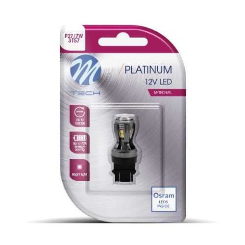 M-Tech, Platinum, P27/7W Led Izzó Canbus, W2,5X15q