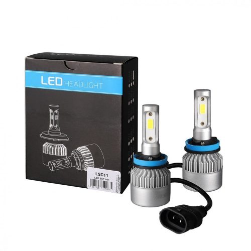 M-Tech, IZZÓ, 12V, H11, LED, 80W, 6000K, PÁR, 9-32V, COB