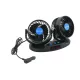 Duo ventilátor hőmérővel (12V)|Compass