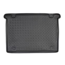   Méretpontos műanyag csomagtértálca Fiat Doblo 2010-2022 (5 ülés, válaszfal nélkül a csomagtartóban, csúszásgátló nélkül)|Rezaw-Plast