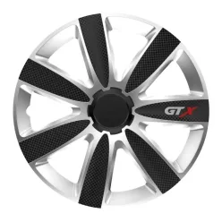   Dísztárcsa szett 4 darabos GTX Carbon Silver Black - 15|Versaco