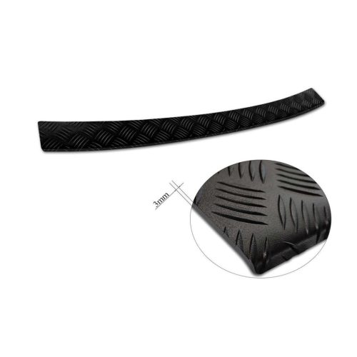 Megerősített Csomagtartó élvédő  Volvo V60 2018- (barázdált alumínium, fekete)|Avisa