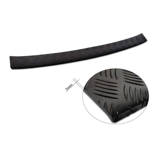 Megerősített Csomagtartó élvédő Nissan X-trail 2022- (barázdált alumínium, fekete)|Avisa