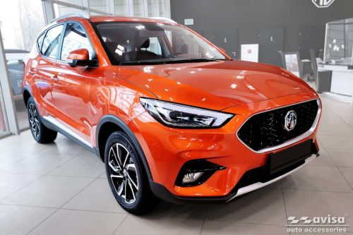 Csomagtartó élvédő MG ZS 2019- (Brit zászlós, fekete)|Avisa