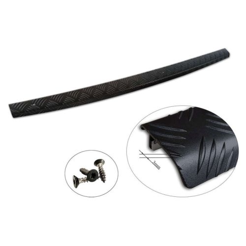 Megerősített Csomagtartó élvédő Ford Ranger 2012-2022 (barázdált alumínium, fekete)|Avisa