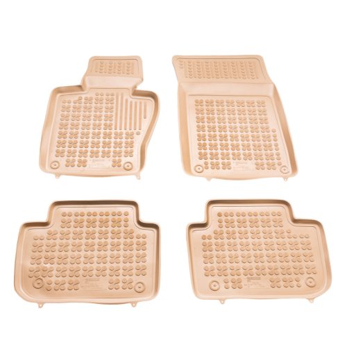 Méretpontos gumiszőnyeg garnitúra BMW X3 (E83) 2004-2010 (bézs)|Rezaw-Plast