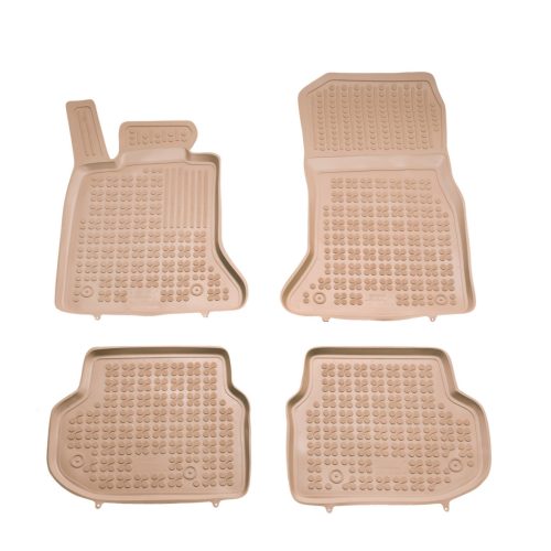 Méretpontos gumiszőnyeg garnitúra BMW 5 2010-2013 (F10, F11, bézs)|Rezaw-Plast