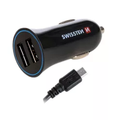 USB adapter 2x + microUSB kábel | Swissten