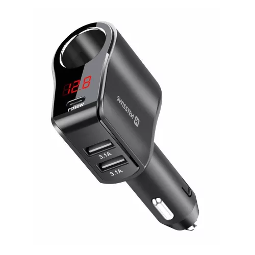 USB adapter 2x USB + 1x USB-C | Swissten