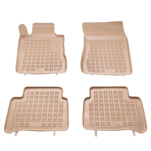 Gumi autószőnyegek Mercedes E-Class W211 2002–2009 (bézs)|Rezaw-Plast