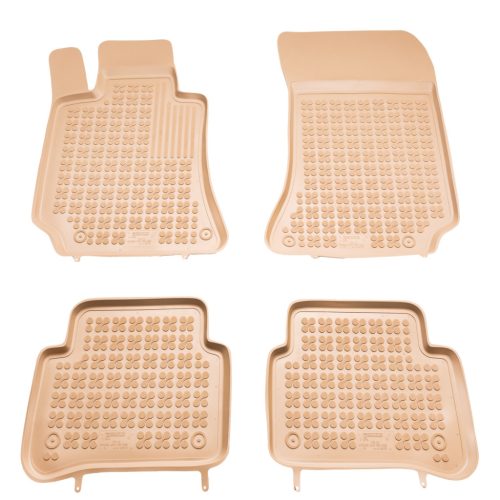 Méretpontos gumiszőnyeg garnitúra Mercedes E-Class 2009-2016 (W212, bézs)|Rezaw-Plast